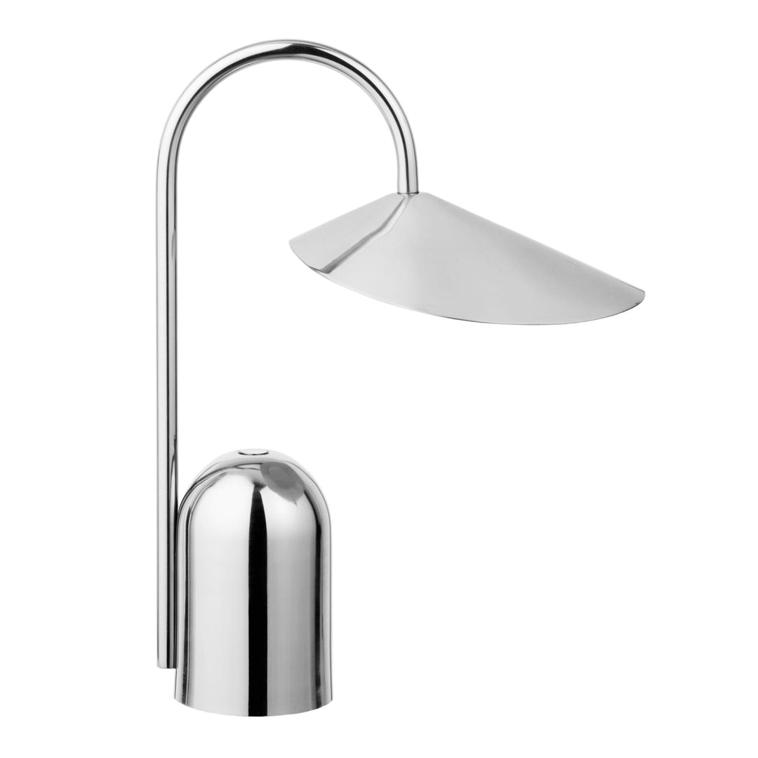 FERM LIVING Arum Portable Lamp, Stainless Steel