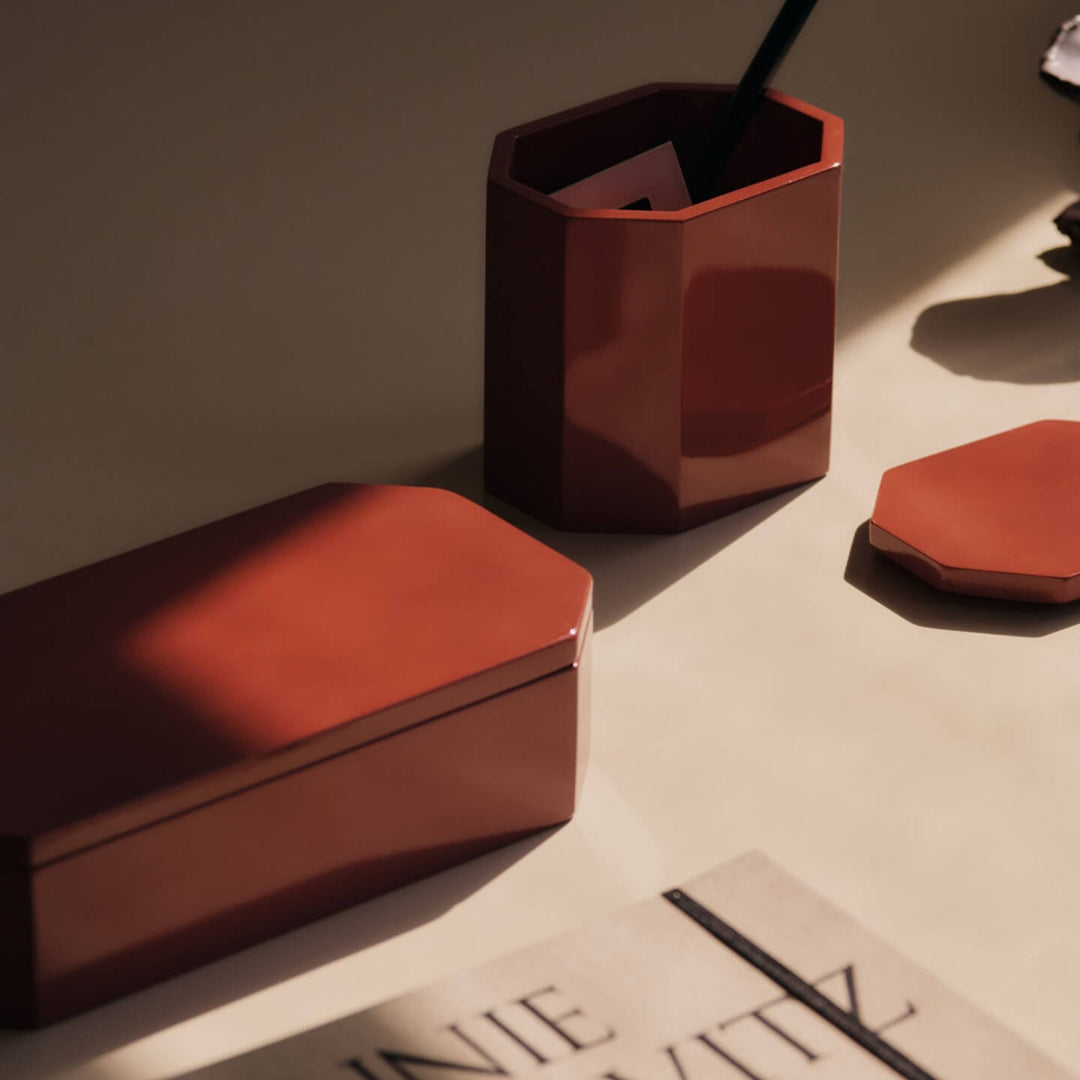 FERM LIVING Nova Storage Box, 20x10cm, Picante Red