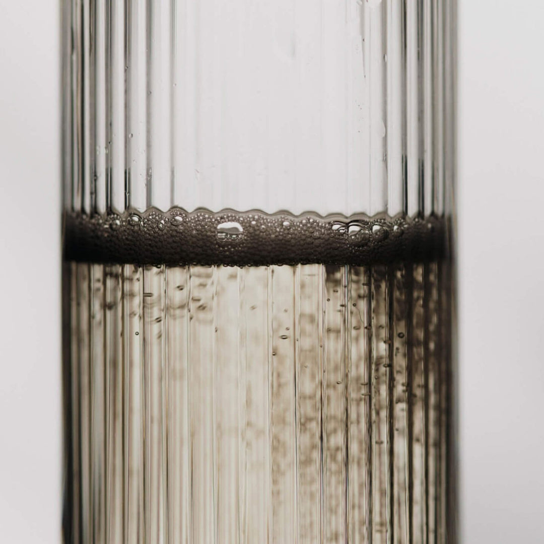 FERM LIVING Ripple Champagne Flutes, Clear (Set of 2)