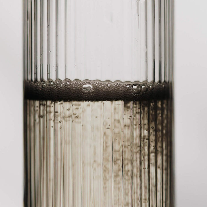 FERM LIVING Ripple Champagne Flutes, Clear (Set of 2)