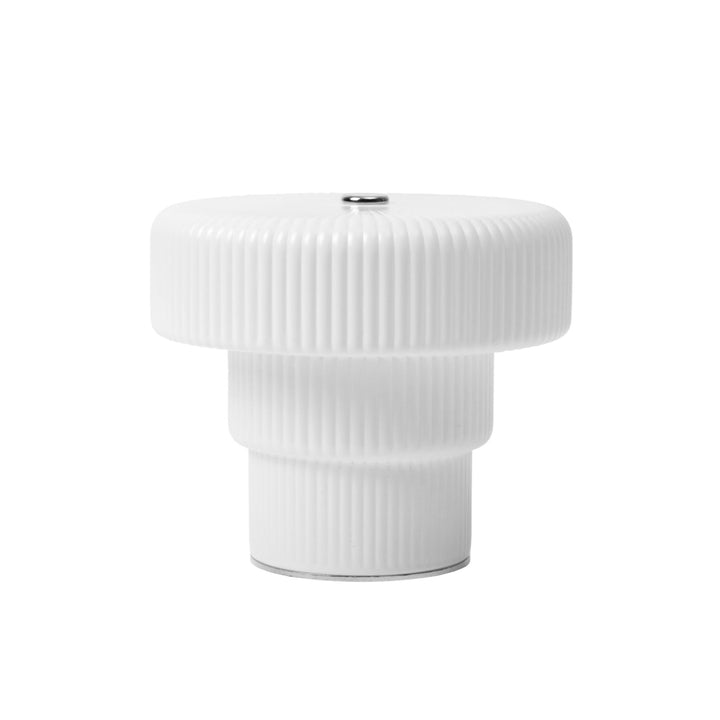 FERM LIVING Ripple Portable Lamp, H10cm, White