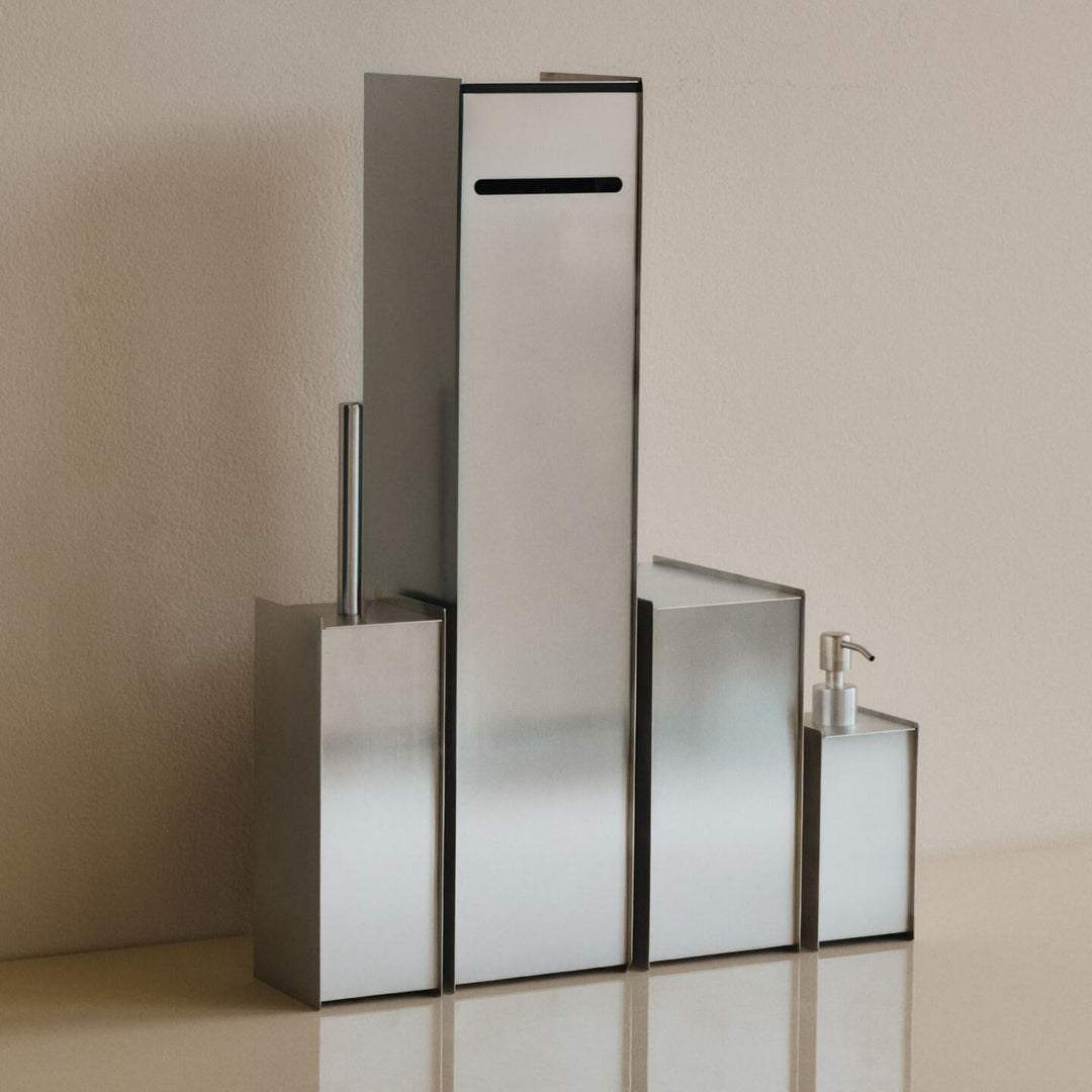 FERM LIVING Sama Bin, Brushed Stainless Steel