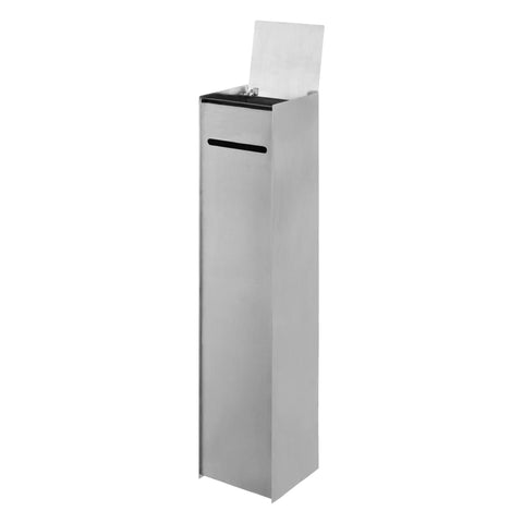 FERM LIVING Sama Toilet Paper Dispenser, Brushed Steel