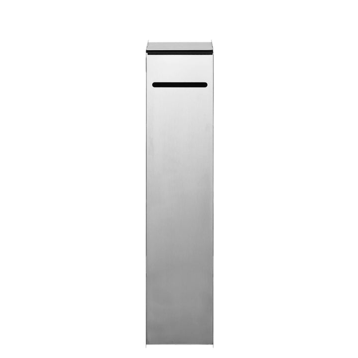 FERM LIVING Sama Toilet Paper Dispenser, Brushed Steel