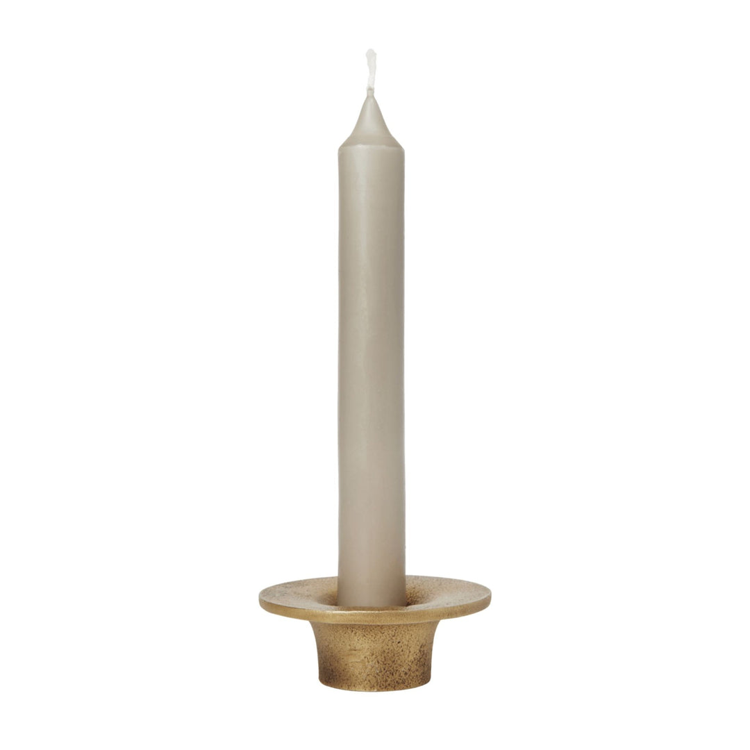 FERM LIVING Soothe Candle Holder, Brass Finish