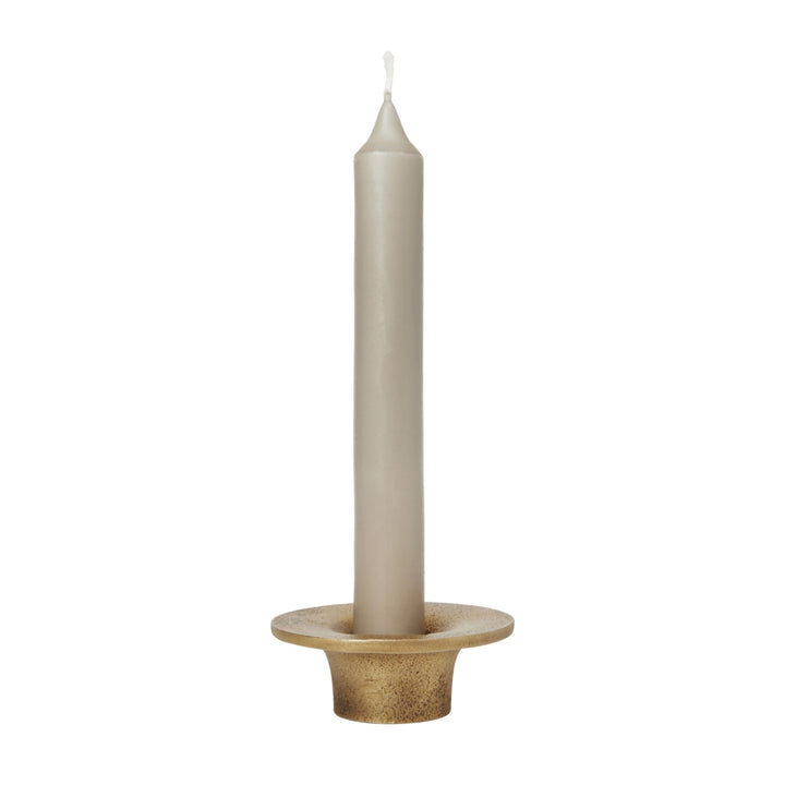 FERM LIVING Soothe Candle Holder, Brass Finish