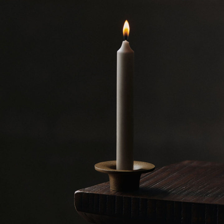 FERM LIVING Soothe Candle Holder, Brass Finish