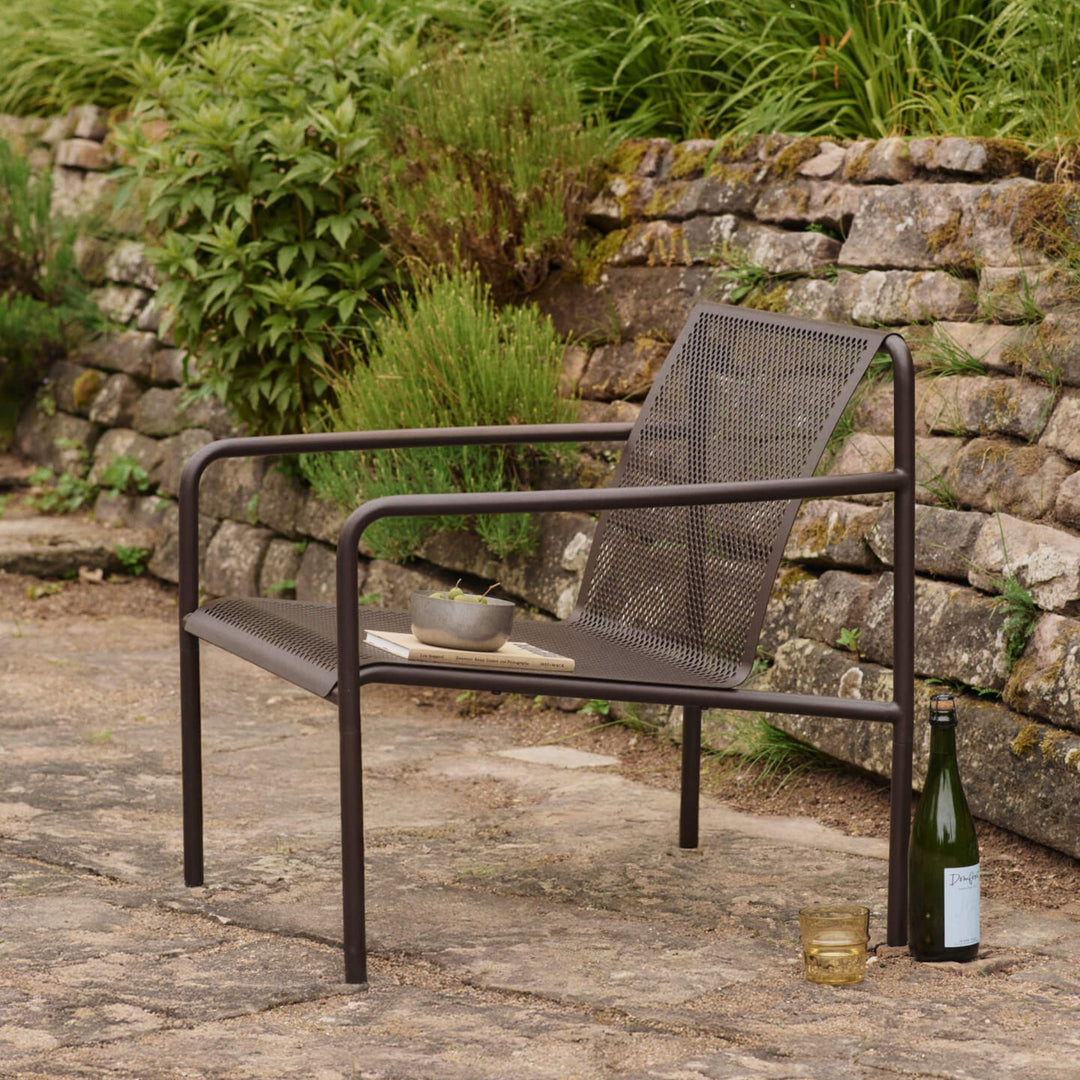 PRE-ORDER │ FERM LIVING Dapple Lounge Chair w/ Arms, Dark Chocolate