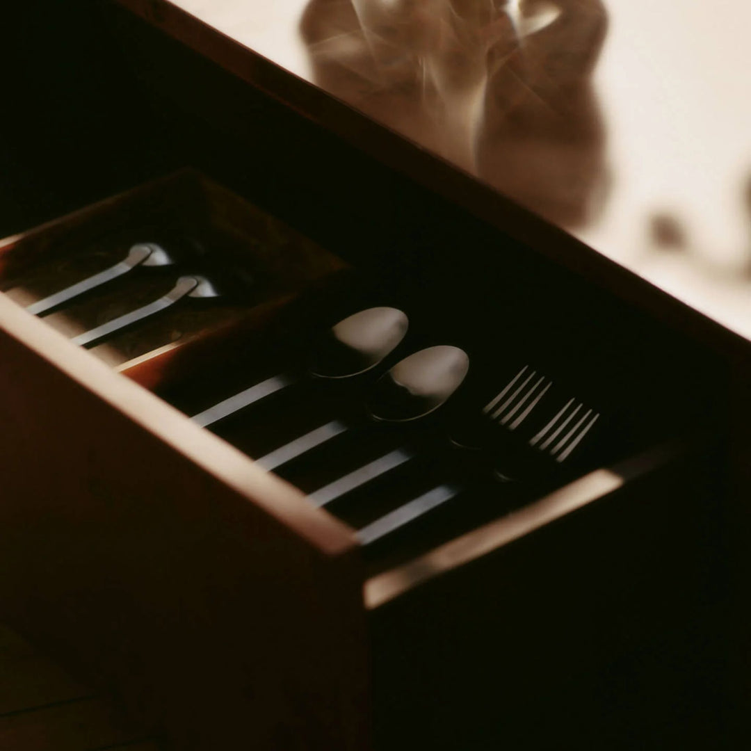 PRE-ORDER │ FERM LIVING Burl Storage Coffee Table, Dark Stained