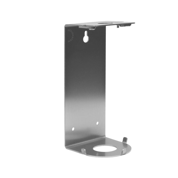 DESIGNSTUFF Lockable Soap Dispenser Holder, Single 500ml, Brushed Steel