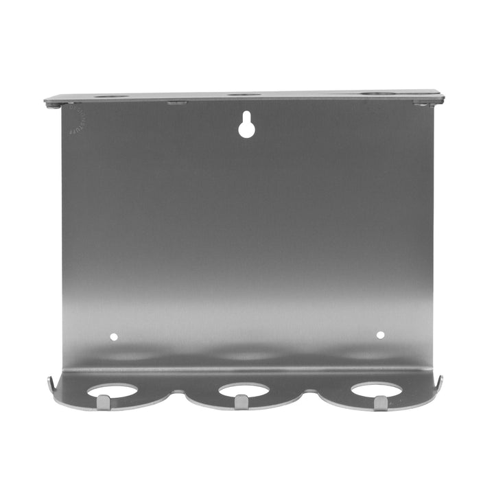 DESIGNSTUFF Lockable Soap Dispenser Holder, Triple 500ml, Brushed Steel