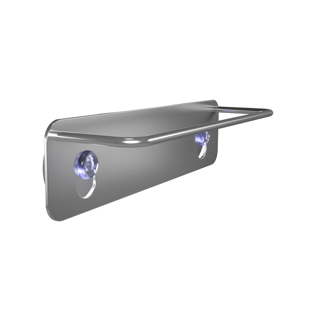 DESIGNSTUFF DRIP Dish Cloth Holder, Brushed Steel