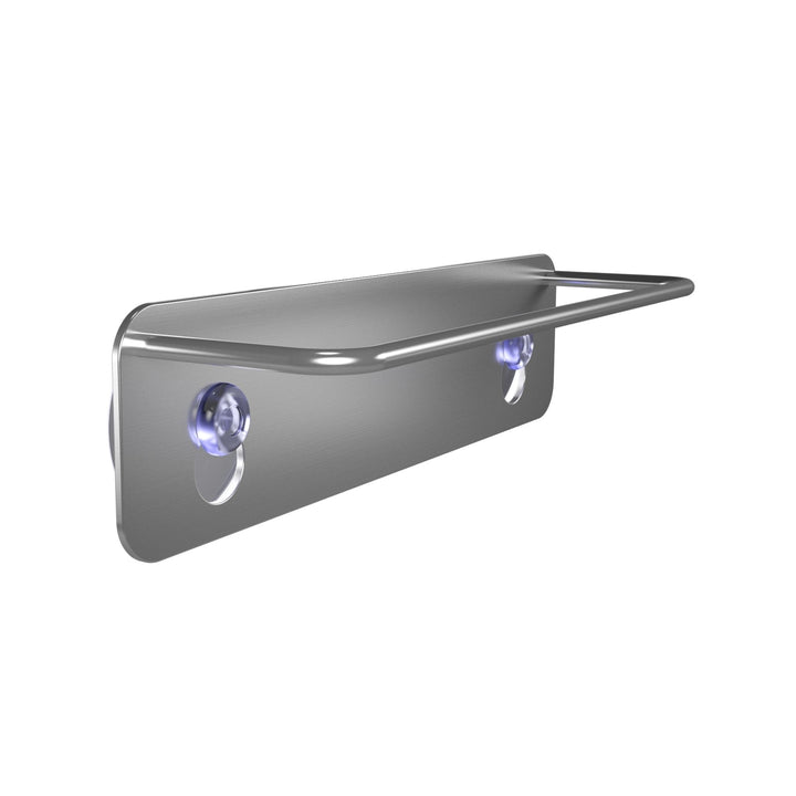DESIGNSTUFF DRIP Dish Cloth Holder, Brushed Steel