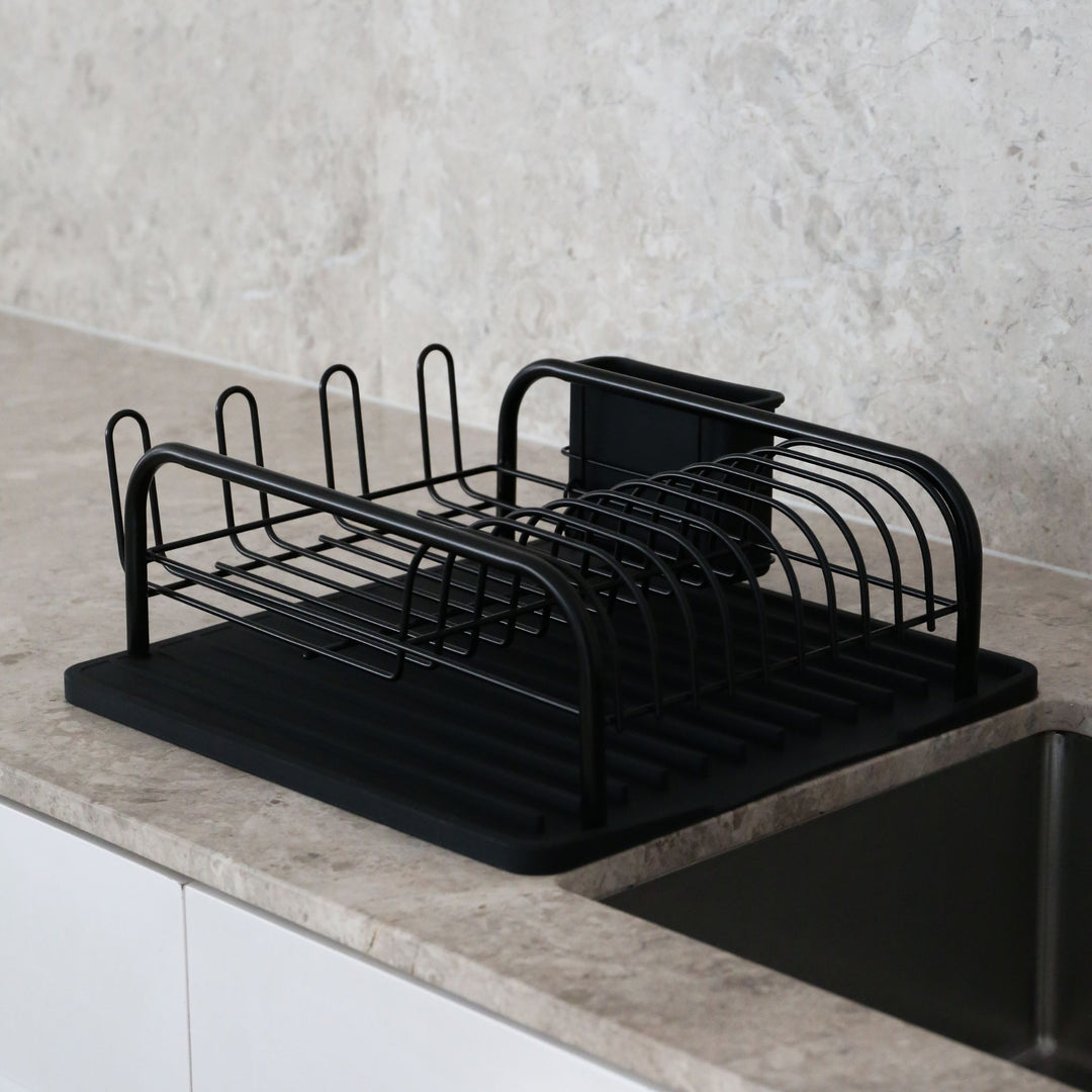PRE-ORDER │ DESIGNSTUFF DRIP Curve Dish Rack, Black