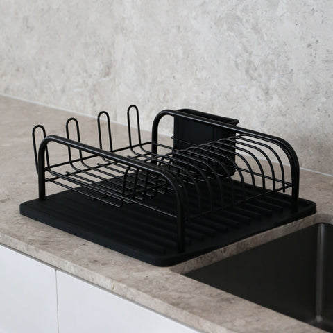 PRE-ORDER │ DESIGNSTUFF DRIP Curve Dish Rack, Black