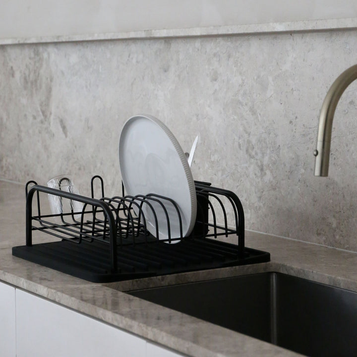 PRE-ORDER │ DESIGNSTUFF DRIP Curve Dish Rack, Black