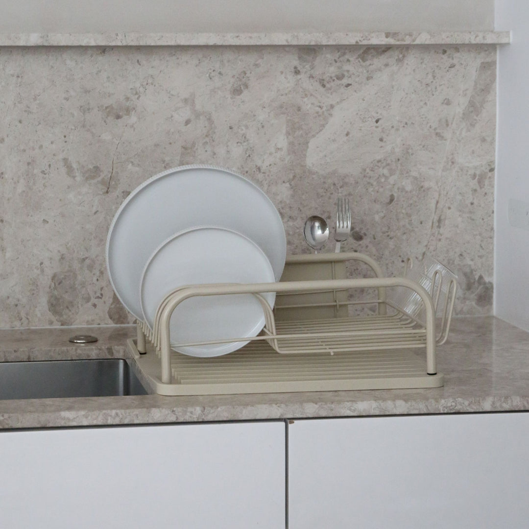 PRE-ORDER │ DESIGNSTUFF DRIP Curve Dish Rack, Sand