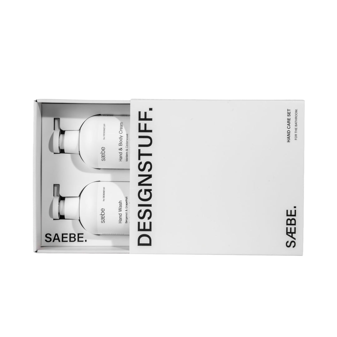 DESIGNSTUFF LUYO Saebe Gift Set, Hand Wash & Hand Cream, White