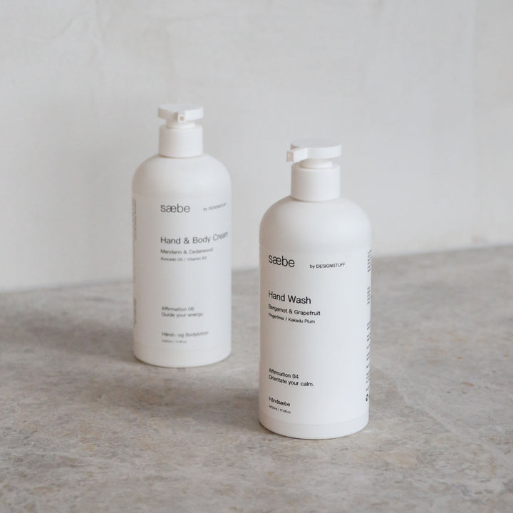 DESIGNSTUFF LUYO Saebe Gift Set, Hand Wash & Hand Cream, White