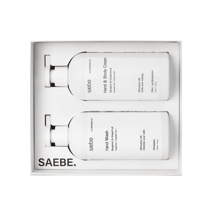DESIGNSTUFF LUYO Saebe Gift Set, Hand Wash & Hand Cream, White