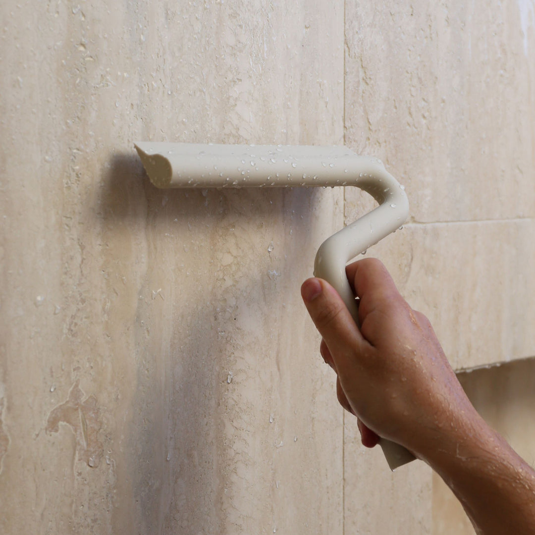 DESIGNSTUFF CURV Shower Wiper, Sand