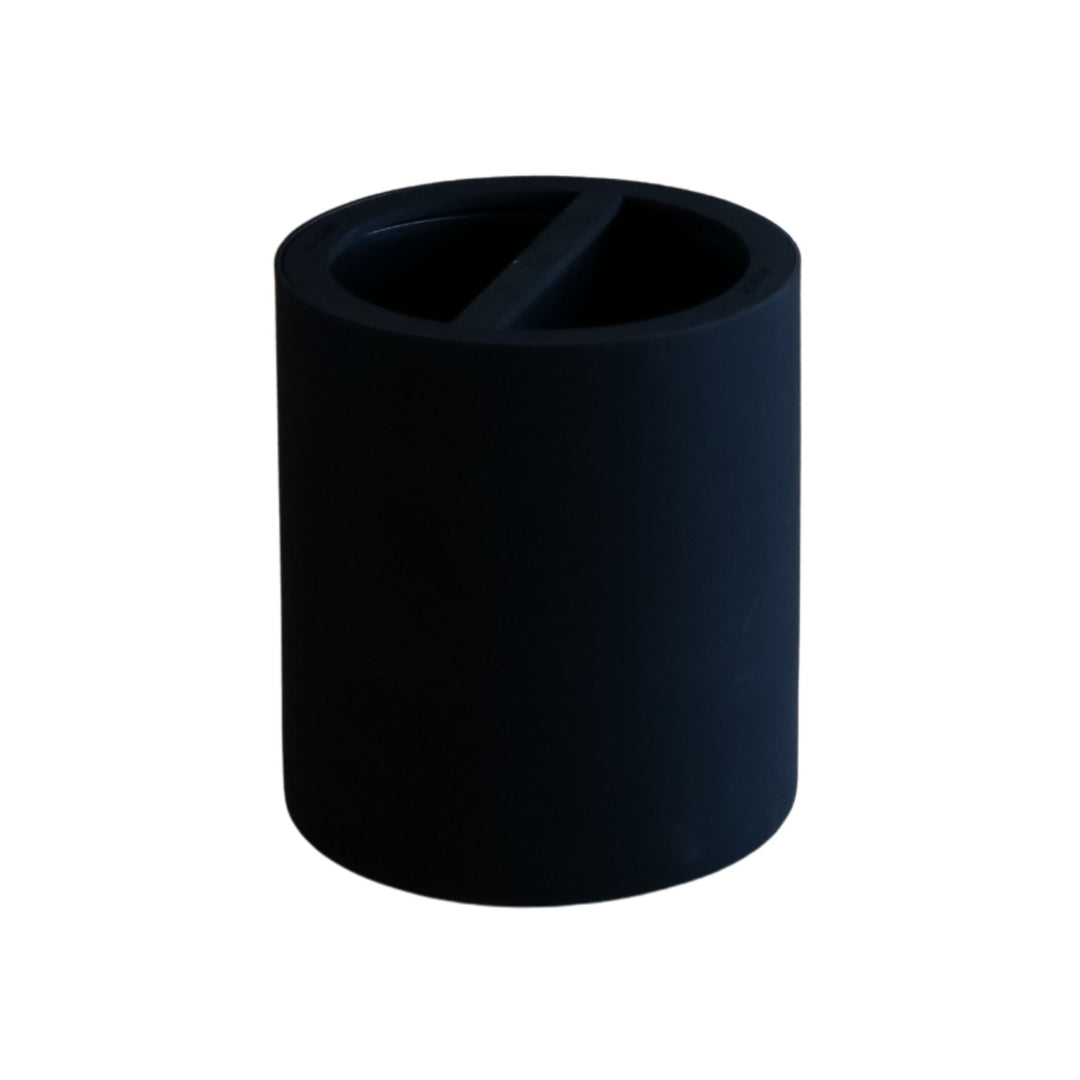 DESIGNSTUFF ARC Dual Bin, Recycle/Rubbish, Black