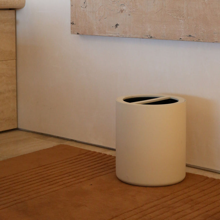 DESIGNSTUFF ARC Dual Bin, Recycle/Rubbish, Sand