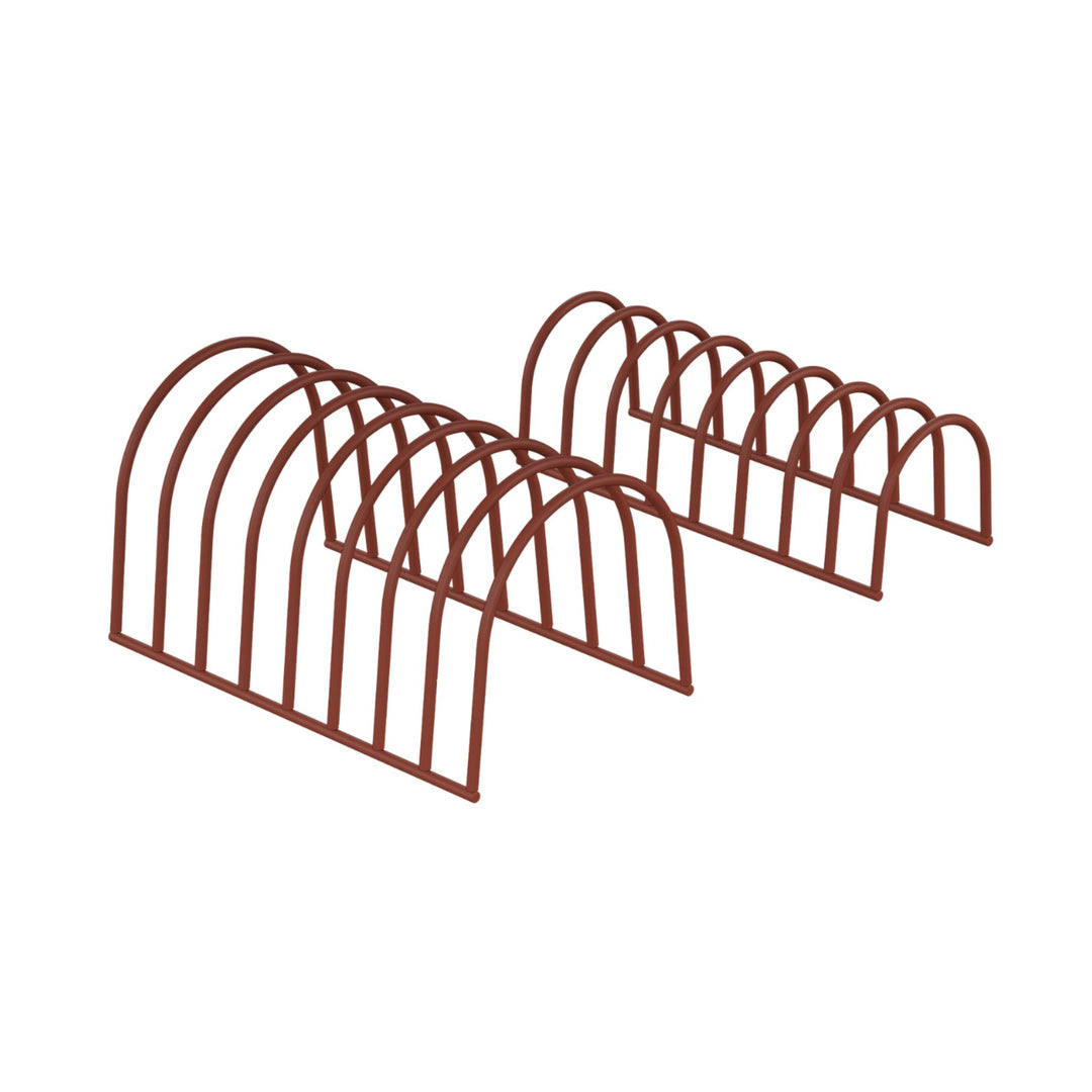 DESIGNSTUFF DRIP Dish Drainer, Brick (Set of 2)