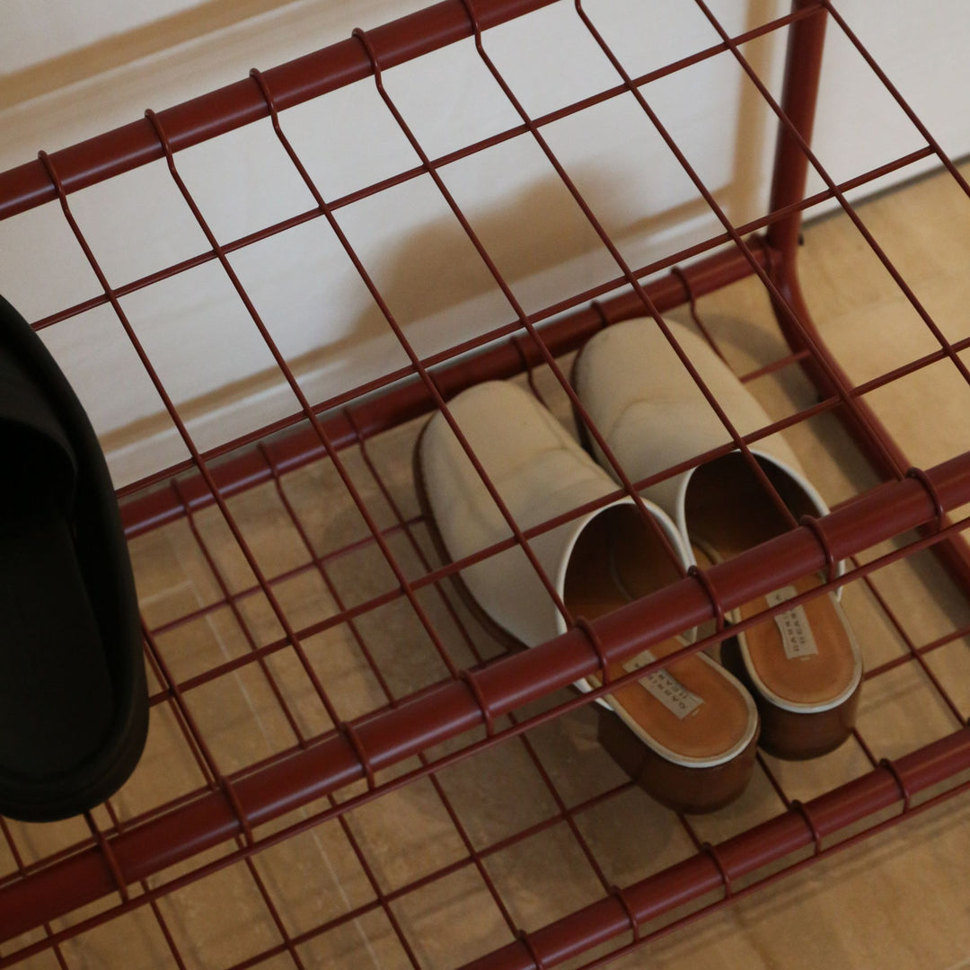 DESIGNSTUFF FORMA Shoe Rack, Brick
