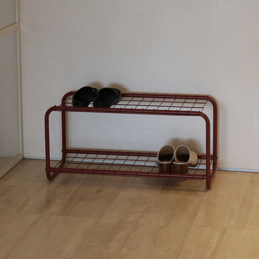 DESIGNSTUFF FORMA Shoe Rack, Brick
