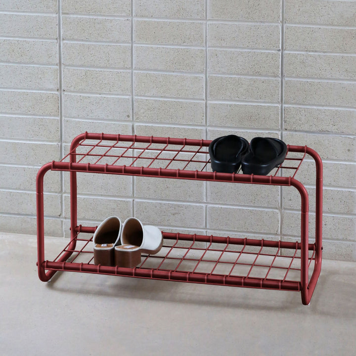 DESIGNSTUFF FORMA Shoe Rack, Brick