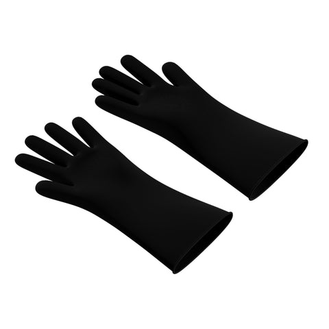 DESIGNSTUFF ETTA Silicone Dish Gloves, Size S/M,  Black