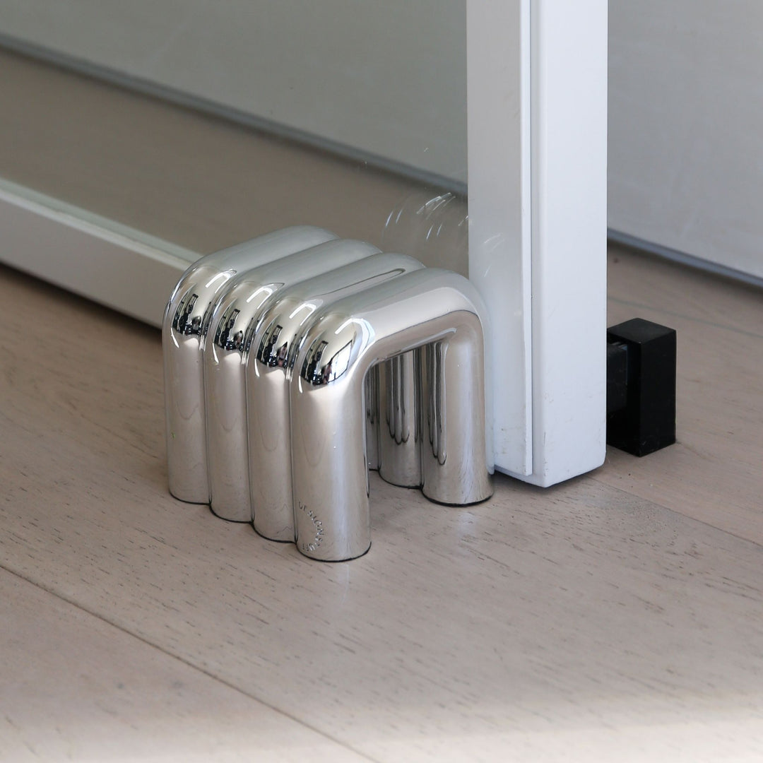 DESIGNSTUFF VIAH Arch Door Stopper, Chrome