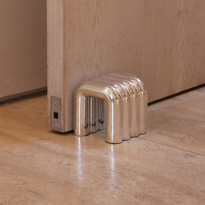 DESIGNSTUFF VIAH Arch Door Stopper, Chrome