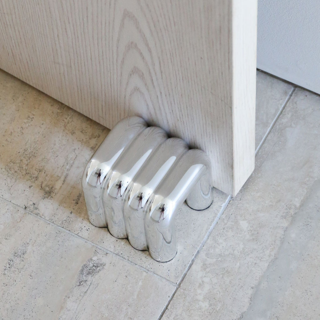 DESIGNSTUFF VIAH Arch Door Stopper, Chrome