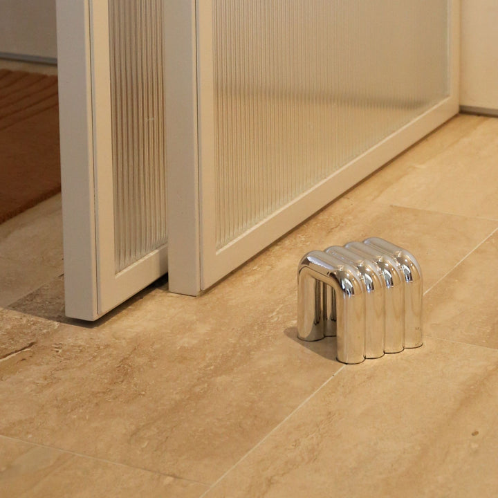 DESIGNSTUFF VIAH Arch Door Stopper, Chrome