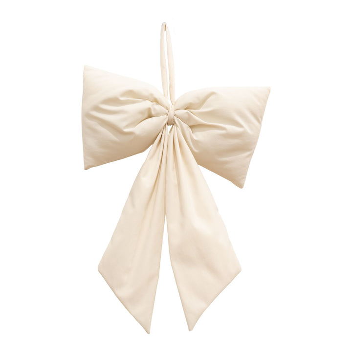 DESIGNSTUFF VIRA Bow for Hanging, H32 cm, Cream