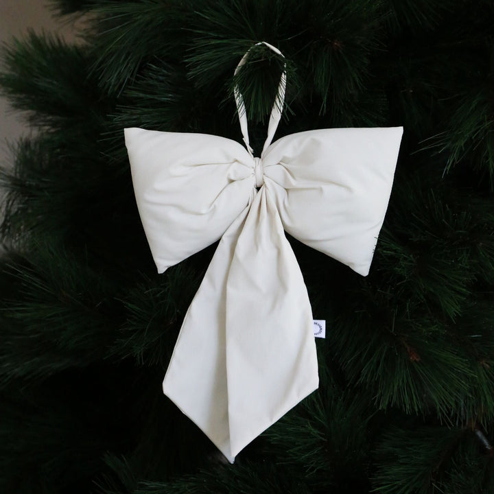 DESIGNSTUFF VIRA Bow for Hanging, H32 cm, Cream