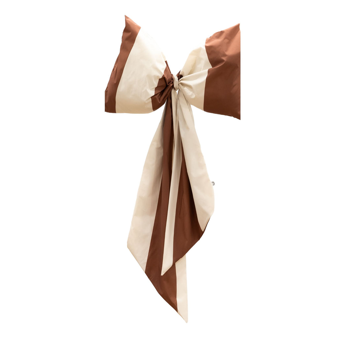 DESIGNSTUFF VIRA Large Bow, H95 cm, Stripe Cream/Ochre