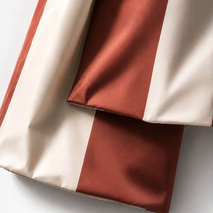 DESIGNSTUFF VIRA X-Large Bow, H130 cm, Stripe Cream/Brick