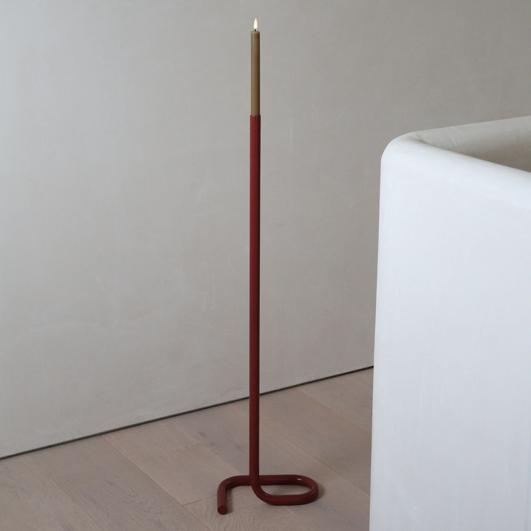DESIGNSTUFF VIAH Candle Holder Floor, Brick