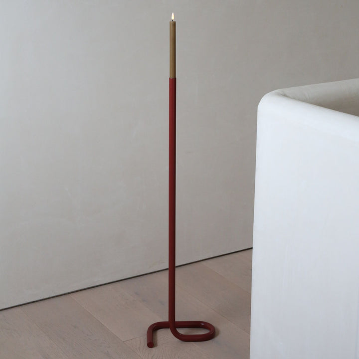 DESIGNSTUFF VIAH Candle Holder Floor, Brick