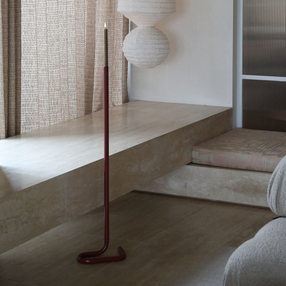 DESIGNSTUFF VIAH Candle Holder Floor, Brick
