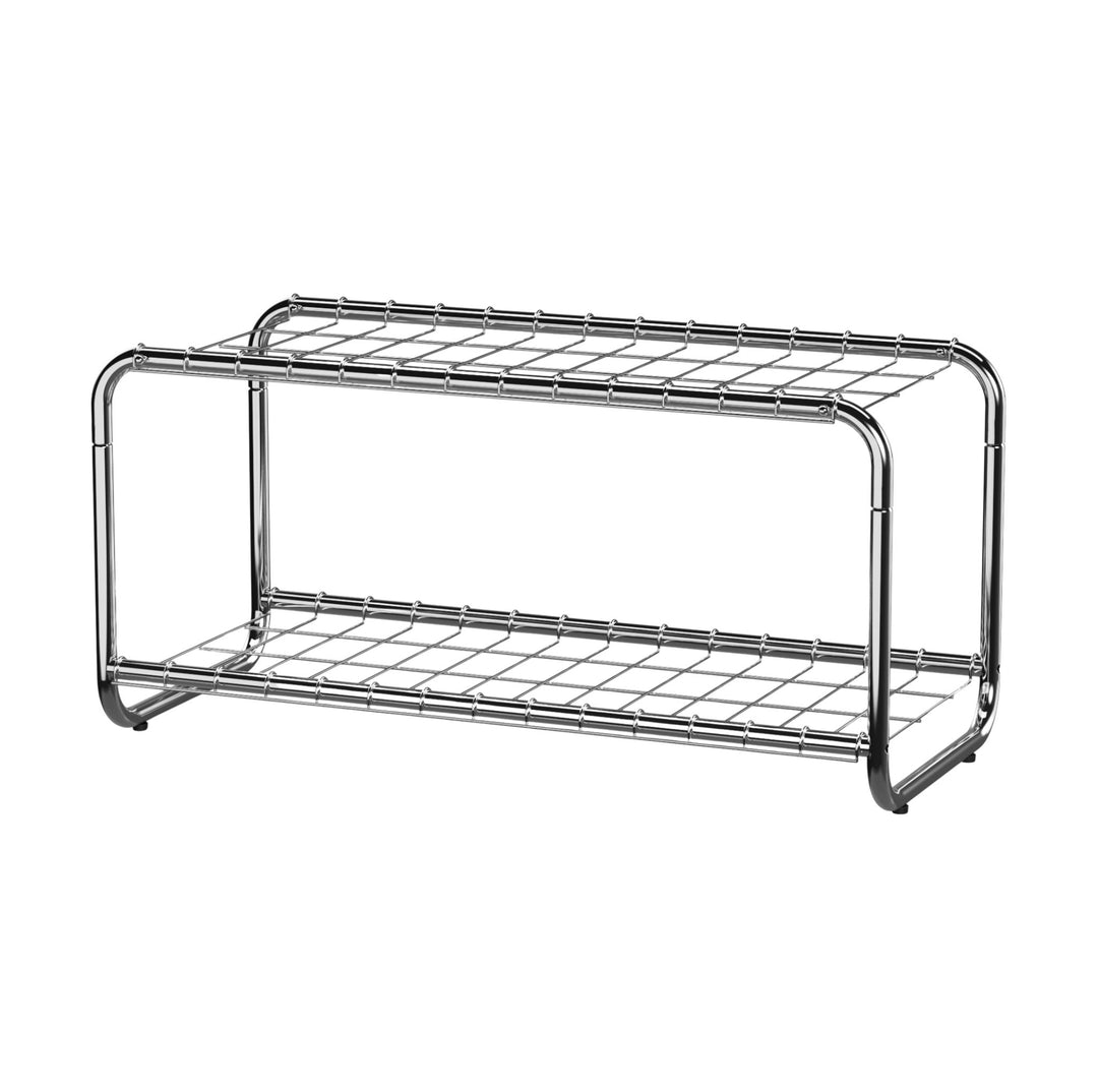 DESIGNSTUFF FORMA Shoe Rack, Chrome
