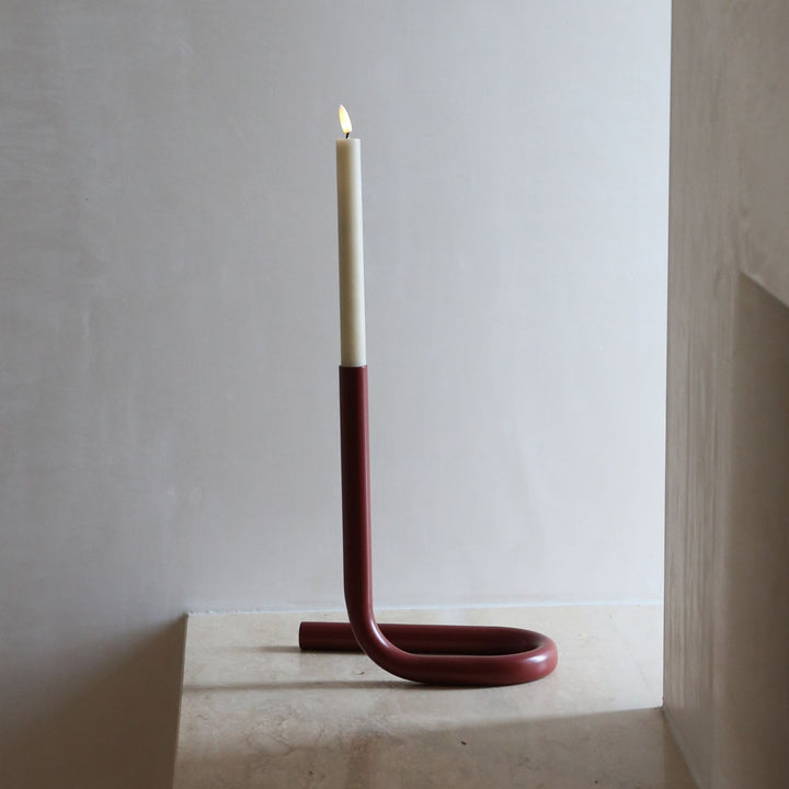 DESIGNSTUFF VIAH Candle Holder, Brick