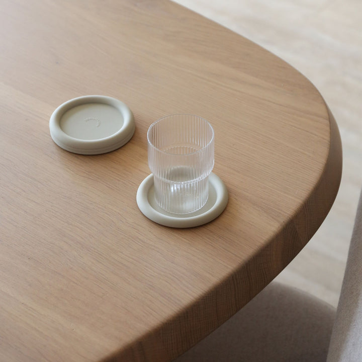 DESIGNSTUFF RUND Bubble Coasters, Sand (Set of 4)