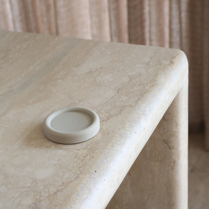 DESIGNSTUFF RUND Bubble Coasters, Sand (Set of 4)