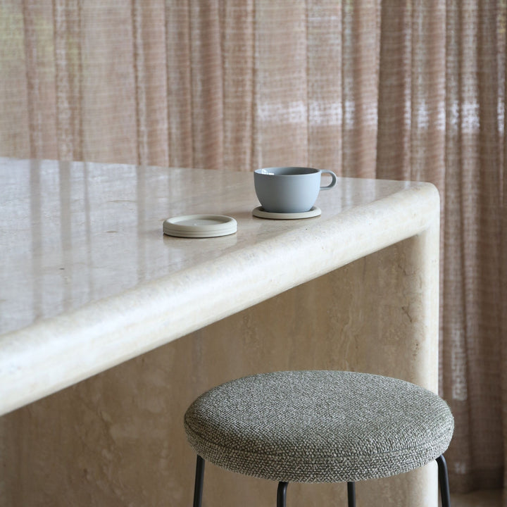 DESIGNSTUFF RUND Bubble Coasters, Sand (Set of 4)