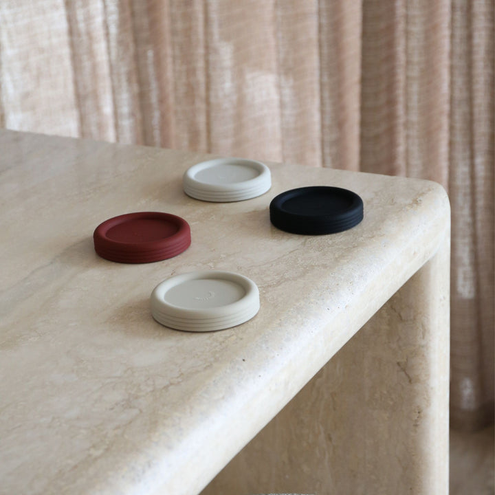 DESIGNSTUFF RUND Bubble Coasters, Sand (Set of 4)