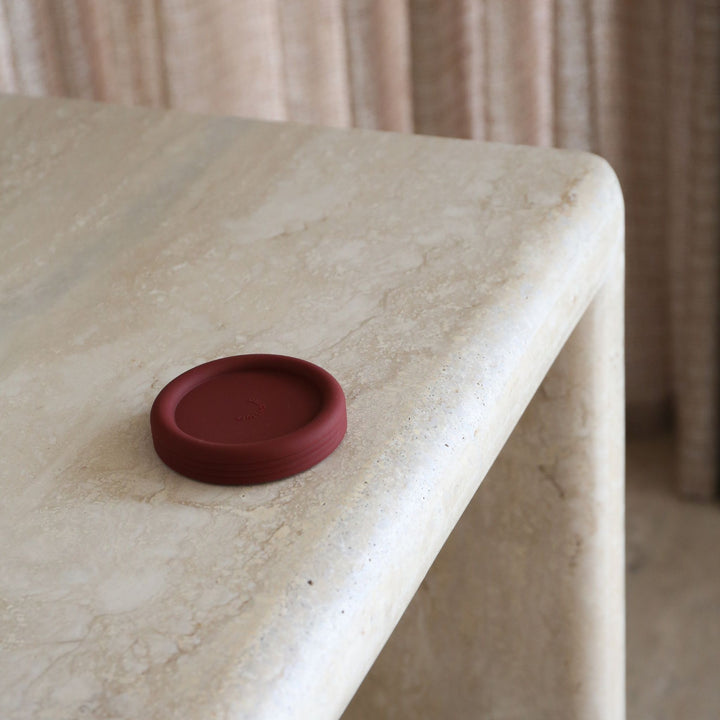 DESIGNSTUFF RUND Bubble Coasters, Brick (Set of 4)
